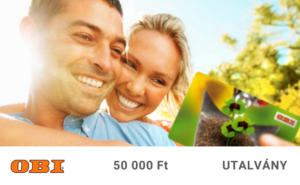 OBI-ajándékkártya          50 000 Ft értékben
