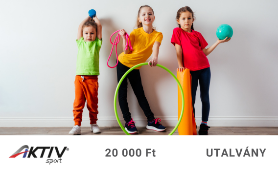 Aktivsport-sportszerutalvány               20 000 Ft értékben