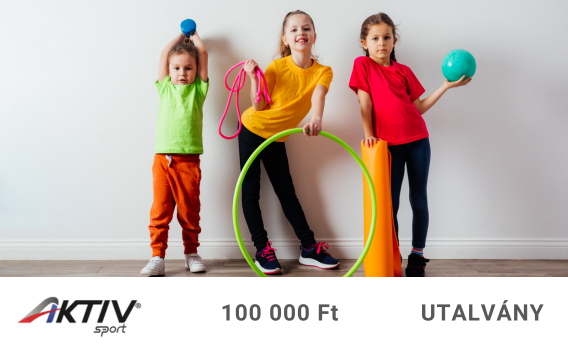 Aktivsport-sportszerutalvány               100 000 Ft értékben