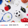 Sportsarok és Intersport – Sportszerutalvány      200 000 Ft értékben